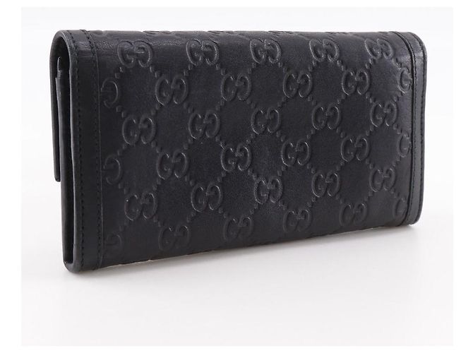 Gucci Interlocking G Shima Leder Geldbörse Schwarz - Ansicht 3