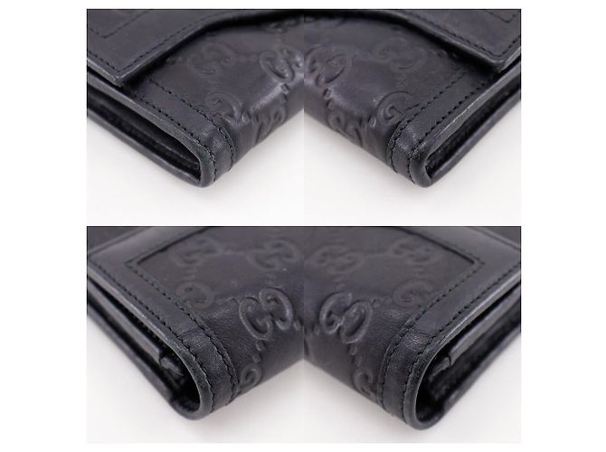 Gucci Interlocking G Shima Leder Geldbörse Schwarz - Ansicht 4