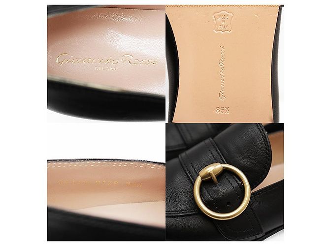 Autre Marque Mocassini in pelle nappa Gianvito Rossi Nero - vista 11