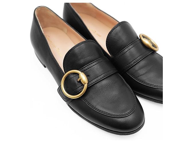 Autre Marque Mocassini in pelle nappa Gianvito Rossi Nero - vista 14