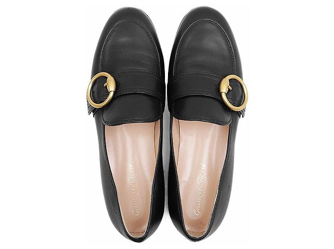 Autre Marque Mocassini in pelle nappa Gianvito Rossi Nero - vista 5