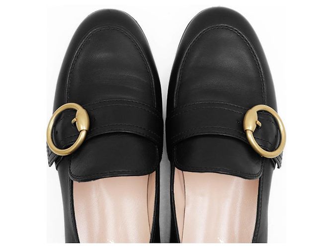 Autre Marque Mocassini in pelle nappa Gianvito Rossi Nero - vista 6