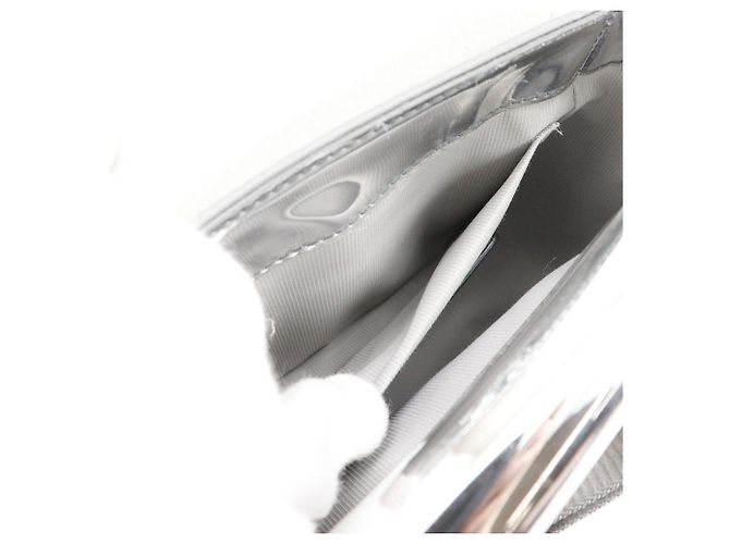 Borsa a tracolla 2way Furla Metropolis Prisma in pelle verniciata Argento - vista 6