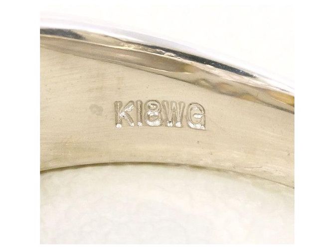 Autre Marque Anel de Ouro Branco Au750 e Pérolas de Água Doce Prata - vista 5