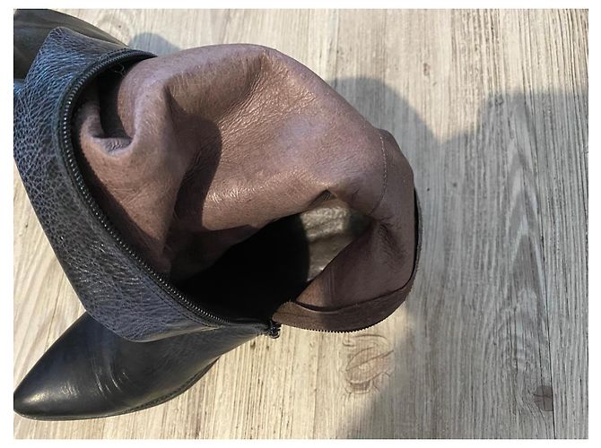 Autre Marque Botas Muratti de cuero negro - vista 6