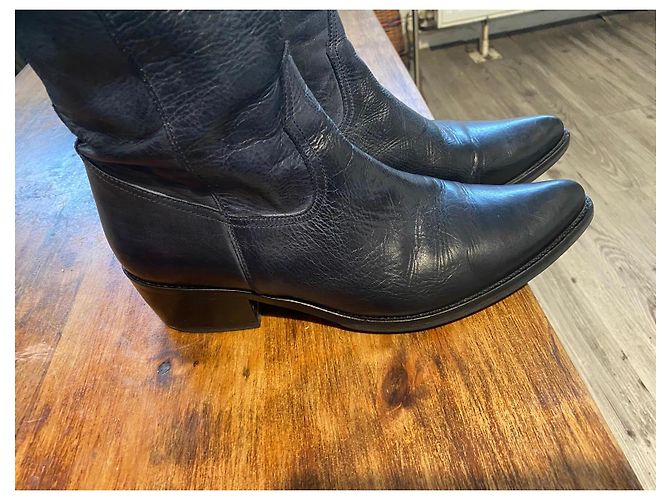 Autre Marque Botas Muratti de cuero negro - vista 8