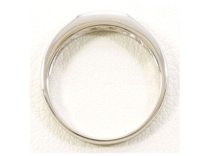 Autre Marque PT900 Platinring mit Diamanten Silber - Ansicht 2