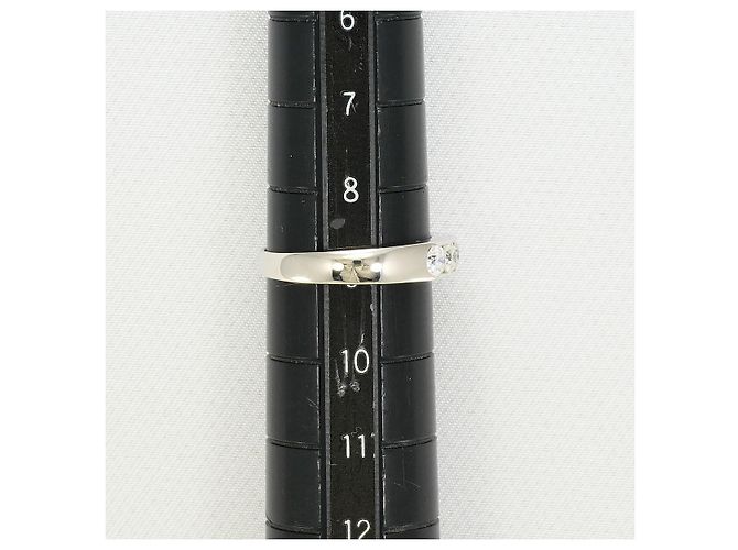 Autre Marque PT900 Platinring mit Diamanten Silber - Ansicht 7