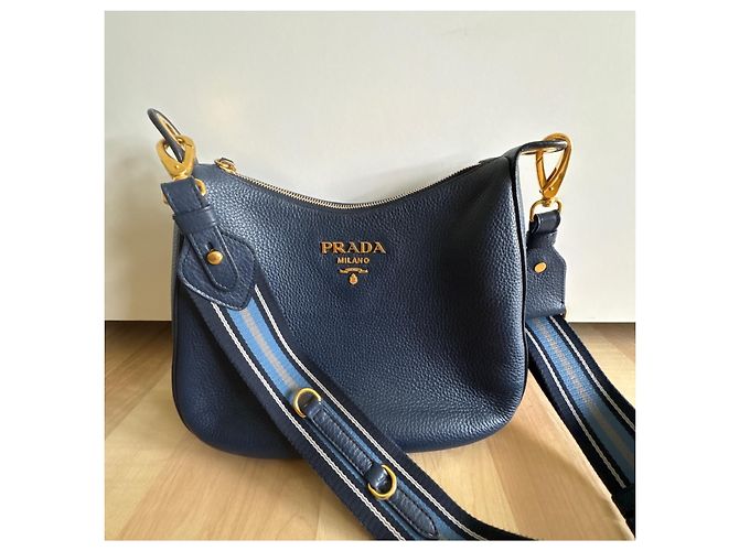 Borsa a tracolla Prada 1BC166 Blu Baltico - vista 2