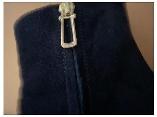 Tod's Botines de ante negro con tacón bloque - vista 2