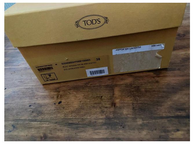 Tod's Botines de ante gris - vista 5
