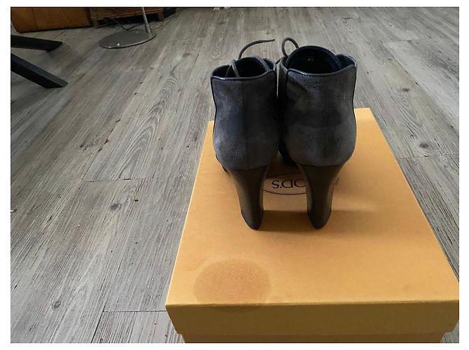 Tod's Botines de ante gris - vista 7