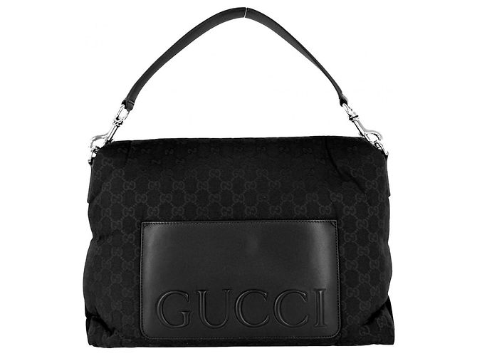 Borsa a mano Gucci da donna - Tela GG bianca e nera Nero Bianco - vista 2