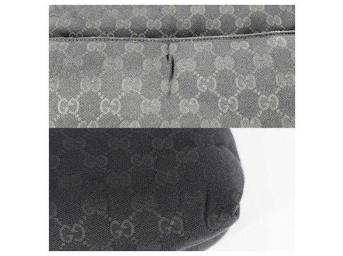 Borsa a mano Gucci da donna - Tela GG bianca e nera Nero Bianco - vista 6