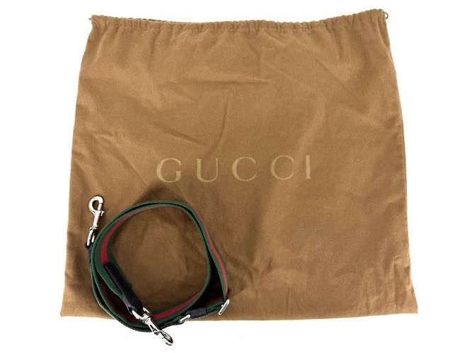 Borsa a mano Gucci da donna - Tela GG bianca e nera Nero Bianco - vista 8