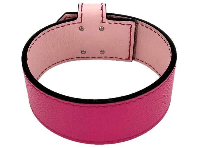 Hermès Bracciale Hermes Kelly Twist PM Rosa - vista 2