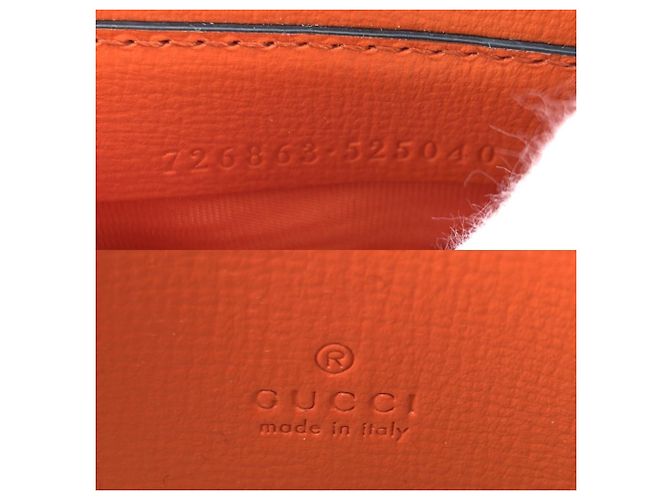 Borsa Gucci Mini Horsebit 1955 da donna Bianco Arancione - vista 5