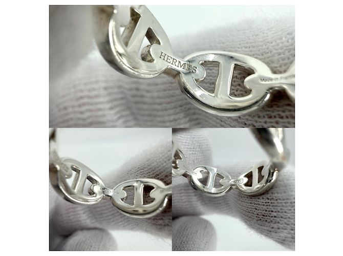 Ring Hermès Anello Hermes Chaine d'Ancre Enchainée in Argento Sterling - vista 3