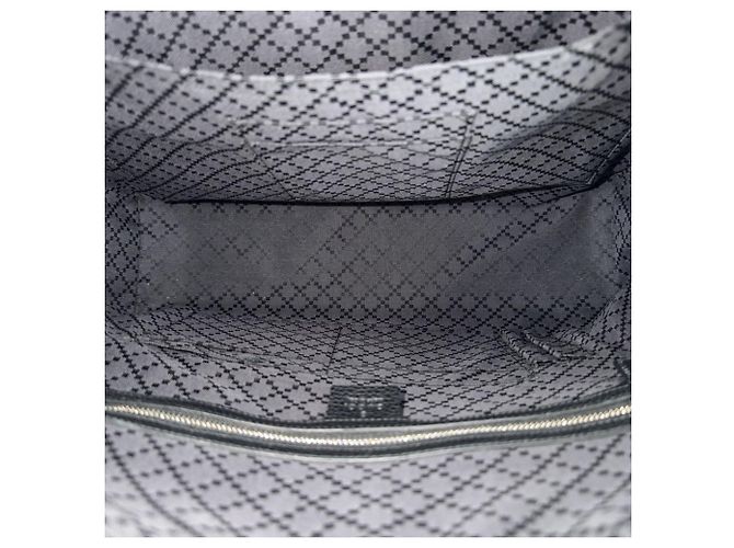 Borsa Tote Documentiera in pelle da uomo Gucci Nero Bianco Blu navy - vista 4
