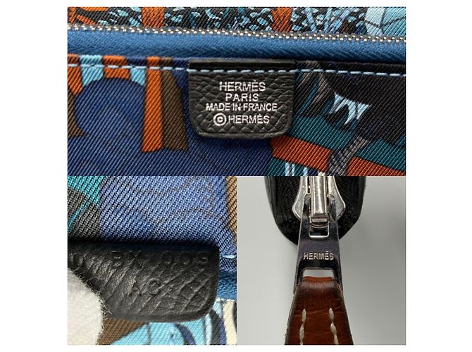 Hermès Cartera Hermes Azap Long Silk en Amanipolis Negro - vista 4