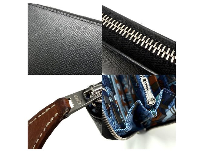 Hermès Cartera Hermes Azap Long Silk en Amanipolis Negro - vista 7