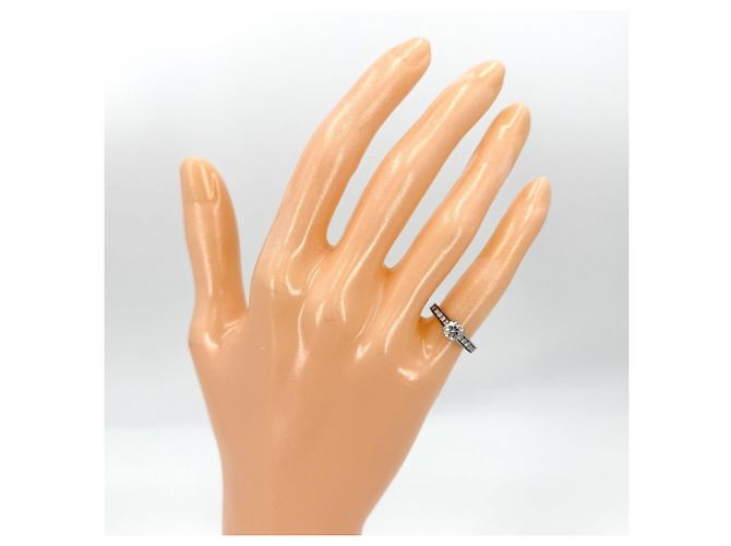 Anello Cartier 1895 Solitaire Half-Eternity da donna Argento - vista 2