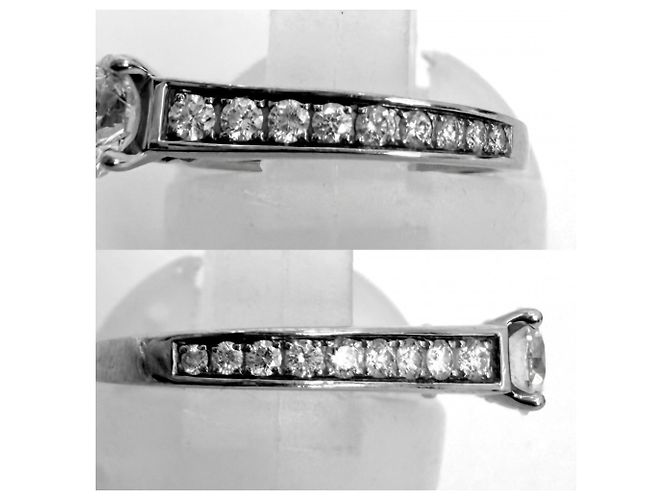 Anello Cartier 1895 Solitaire Half-Eternity da donna Argento - vista 3
