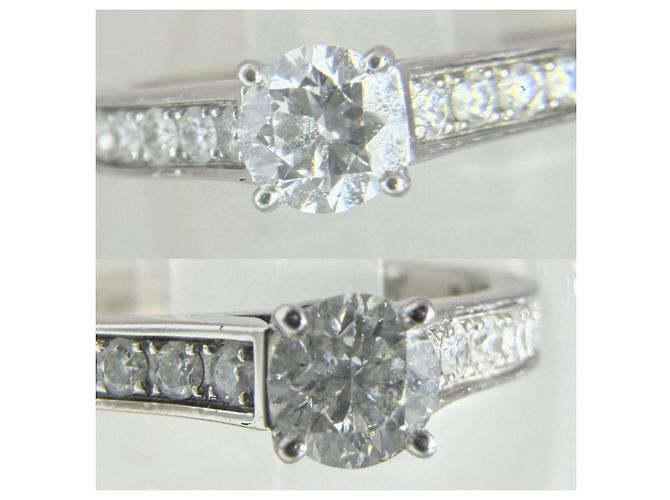 Anello Cartier 1895 Solitaire Half-Eternity da donna Argento - vista 4