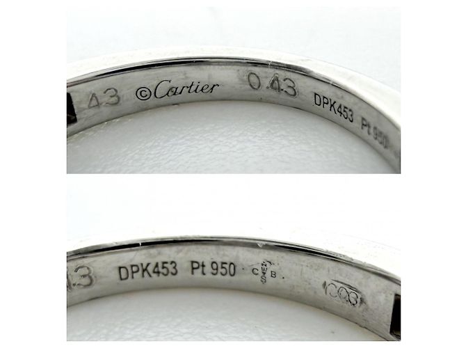 Anello Cartier 1895 Solitaire Half-Eternity da donna Argento - vista 5