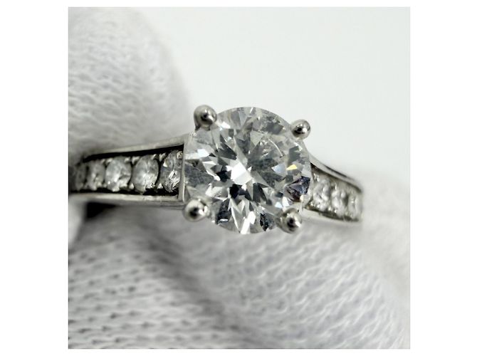 Anello Cartier 1895 Solitaire Half-Eternity da donna Argento - vista 8