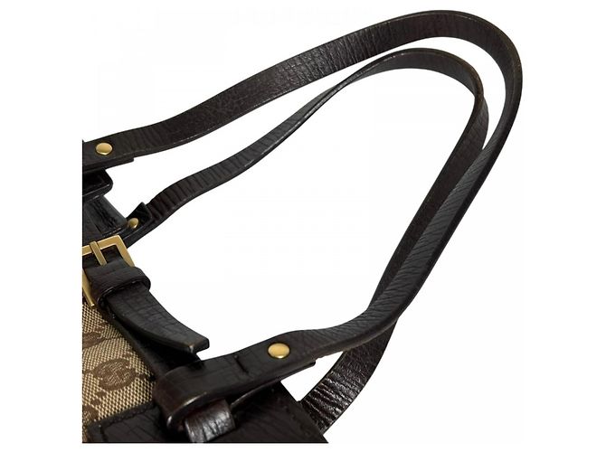 Borsa a mano Gucci in tela GG marrone - vista 11