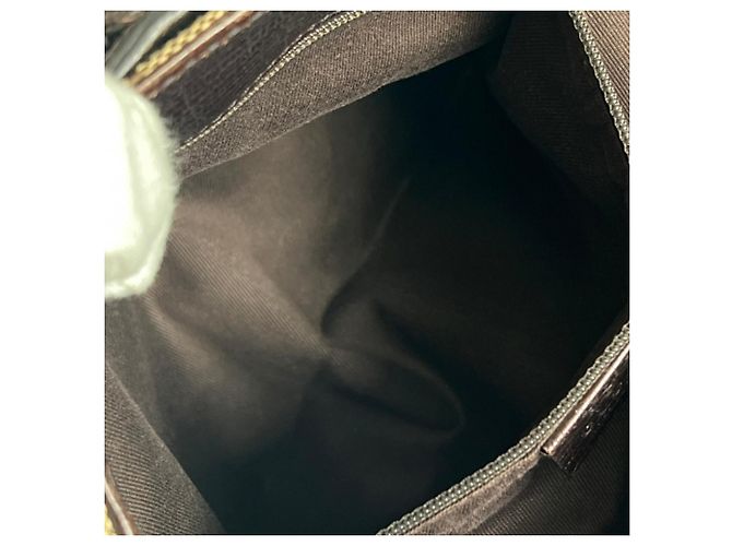 Borsa a mano Gucci in tela GG marrone - vista 6