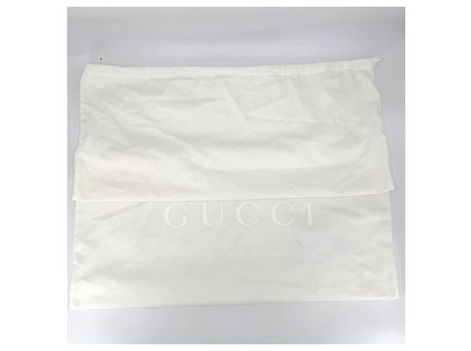 Borsa Tote Gucci Sherry in Nylon Nero e Bianco - vista 8