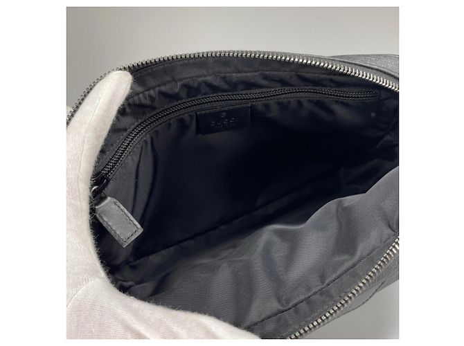 Borsa a pochette Gucci GG Supreme Nero Bianco - vista 10