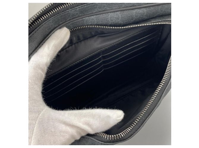 Borsa a pochette Gucci GG Supreme Nero Bianco - vista 11