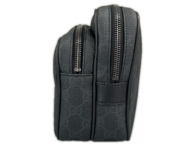 Borsa a pochette Gucci GG Supreme Nero Bianco - vista 3