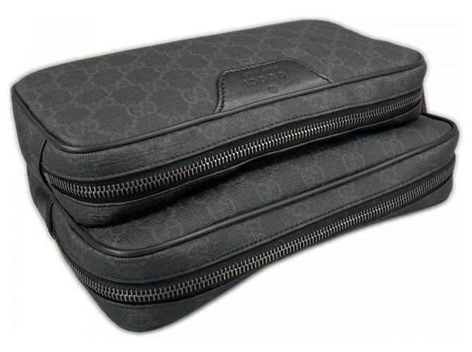Borsa a pochette Gucci GG Supreme Nero Bianco - vista 5