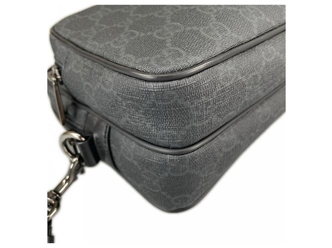 Borsa a pochette Gucci GG Supreme Nero Bianco - vista 7