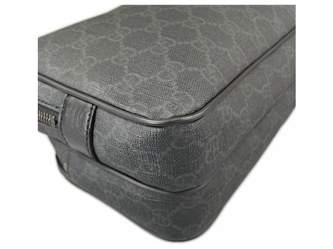 Borsa a pochette Gucci GG Supreme Nero Bianco - vista 9