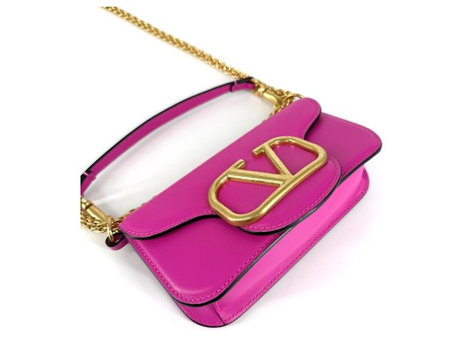 Borsa Loco Mini da donna Valentino Garavani Rosa Bianco - vista 3