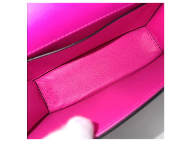 Borsa Loco Mini da donna Valentino Garavani Rosa Bianco - vista 4