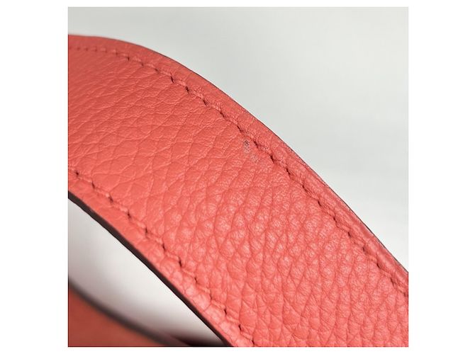 Hermès Borsa Hermes Picotin Lock PM Bianco Arancione - vista 7