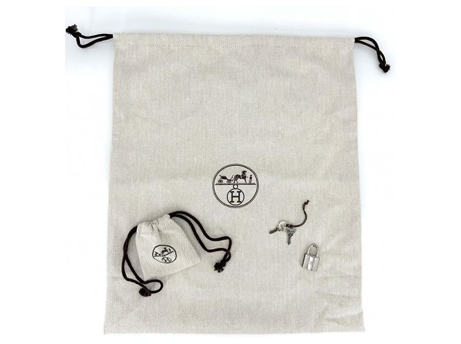 Hermès Borsa Hermes Picotin Lock PM Bianco Arancione - vista 9