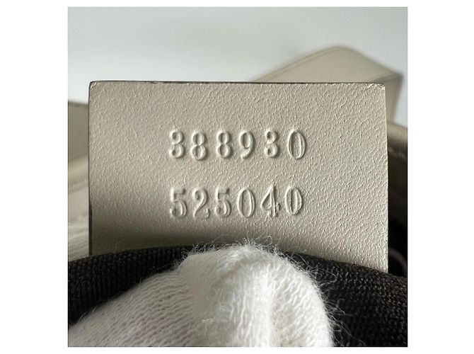 Bolso de hombro Gucci GG Canvas Beige Dorado - vista 6
