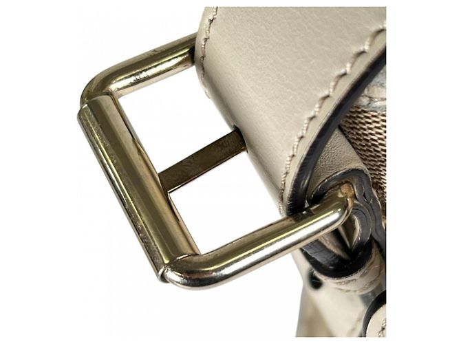 Bolso de hombro Gucci GG Canvas Beige Dorado - vista 9