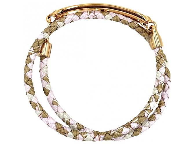 Hermès Bracciale Hermes Roulette Double Tour Marrone Rosa - vista 2