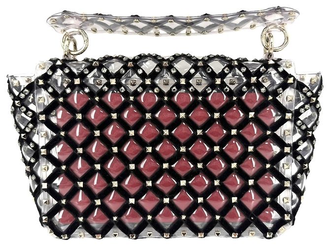 Borsa Valentino Garavani Nero Bianco - vista 2