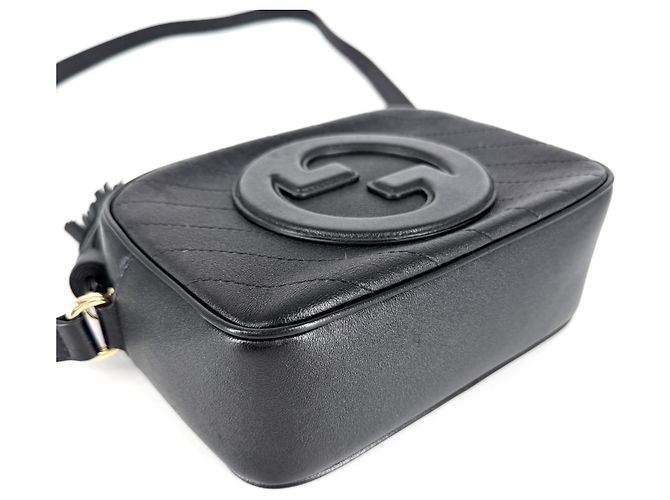 Borsa a tracolla Gucci Blondie Interlocking G da donna Nero Bianco - vista 3