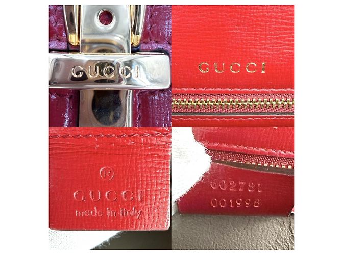Borsa Gucci Sylvie da donna Bianco Rosso - vista 5