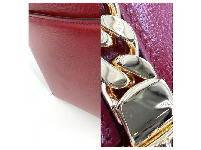 Borsa Gucci Sylvie da donna Bianco Rosso - vista 6